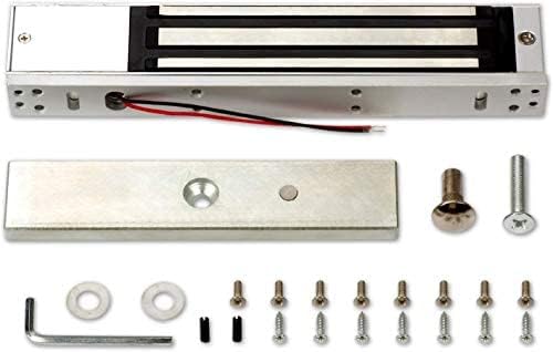 2 Door Track in and Out Security Entry System with 4 RFID Keypad Reader+600lbs Electronic Magnetic Lock+Metal Exit Button+Power Supply Box+FRID Cards/Key fobs TCP/IP Phone APP