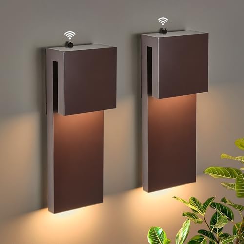 Tarentlight Outdoor Light Fixtures Wall Mount Set of Two, Dusk to Dawn Patio Wall Lamp, Bronze Exterior Lighting Fixtures for Porch, Patio, Backyard, Garage - Waterproof Front Porch Lights