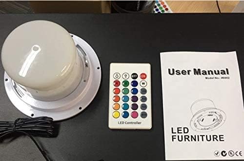 BLUEYE Rechargeable LED Light Bulbs for 16-inch LED Cube, 5V/1A Charger NOT Included, Remote Control, 5W