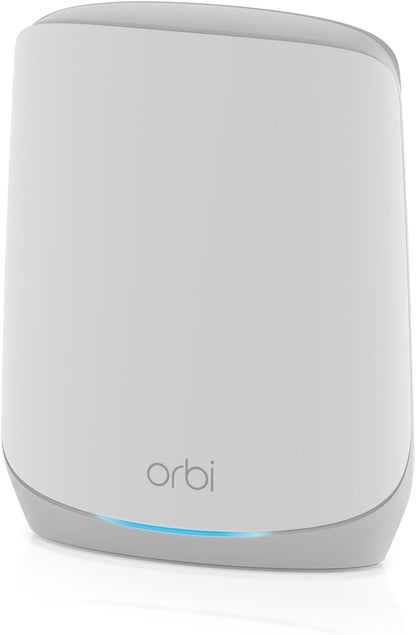 NETGEAR Orbi Whole Home Tri-Band Mesh WiFi 6 Add-on Satellite (RBS760) – Works with Your Orbi WiFi 6 System – Security Features - Adds Coverage up to 2,500 sq. ft. - AX5400 up to 5.4 Gbps | Works with Your Orbi WiFi 6 System, Security Features, Adds Co...