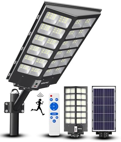 Ofuray Solar Street Lights Outdoor,Of-15000W Commercial Parking Lot Light
