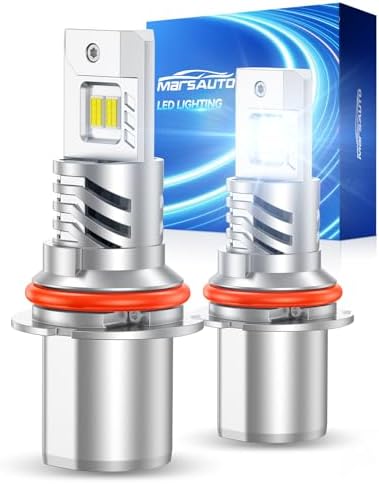 Marsauto 9007 HB5 Bulbs, 70000LM Super Bright, Pack of 2