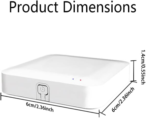 Tuya ZigBee 3.0 Hub/Wireless Gateway (Only 2.4Ghz), WiFi Smart Home Bridge Remote Controller,Work with Tuya ZigBee Smart Device, White
