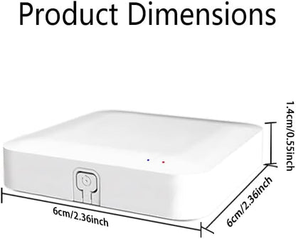 Tuya ZigBee 3.0 Hub/Wireless Gateway (Only 2.4Ghz), WiFi Smart Home Bridge Remote Controller,Work with Tuya ZigBee Smart Device, White