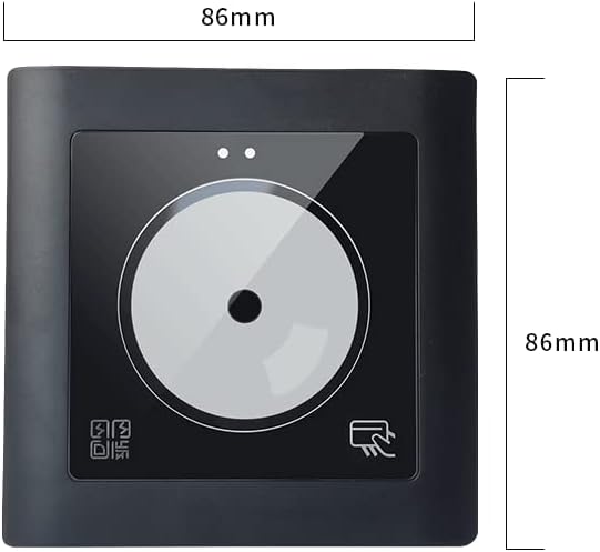 TCPIP Based 1 Door QR Code Door Access Control 2D Barcode Reader Door Security Control Kit 600lbs Magnetic Lock 110V Power Supply Box RFID Card/Fob Entrance Phone APP Remotely Open Lock