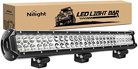 Nilight - 60007C-A 25" 162W Led Light Bar Flood Spot Combo Waterproof Driving Lights Off Road Lights for SUV UTE Truck ATV UTV