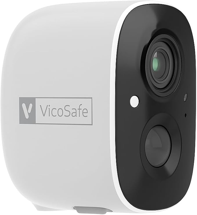 VicoHome CG6 Outdoor Security Camera Wireless, 2K Color Night Vision, AI Motion Detection, 2-Way Talk, Battery-Powered WiFi, IP65 Weatherproof, Spotlight Siren Alarm, Free Cloud/SD Storage