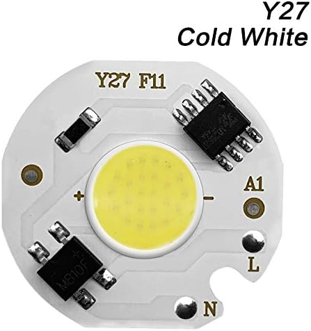 Landscape Lights 5pcs Outdoor Flood Light COB LED Lamp Chips AC 220V 3-9W LED Bulb Lamp Smart IC Driver Bulbs Light DIY Spotlight Downlight Chips LED Street Lamp