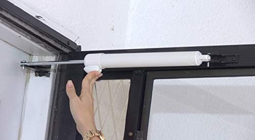 Touch 'n Hold Smooth Door Closer - Single Kit (Cranberry) - Standard-Duty Door Closer with Touch-Button Hold Open Feature & Smooth Closing Motion – for (Medium & Lightweight) Storm, Screen Doors.