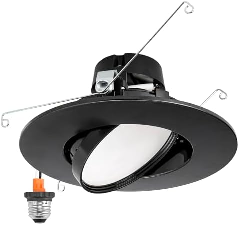 Maxxima 5" & 6" Rotatable LED Retrofit Downlight Gimbal, 1000 Lumens, 5 CCT