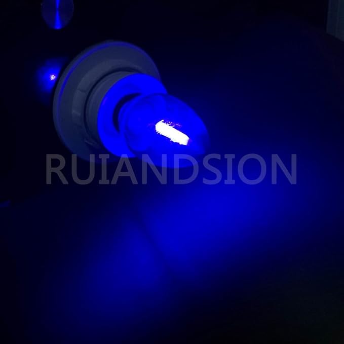 Ruiandsion E12 LED Bulb 110V Blue Screw Base for Display Cabinet Photography Christmas Strings Chandeliers Night Lights Pack of 2