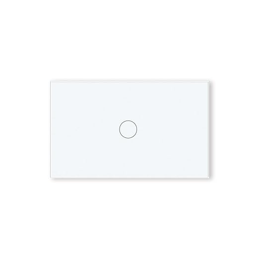 Smart Switch Neutral Wire Optional,APP Control,White 1 Button | 4.65 X 2.83 X 1.34 Inches,Only 2.4GHz Wi-Fi,Voice Control,Work with Tuya/Smart Life/Alexa,Tempered Glass Panel