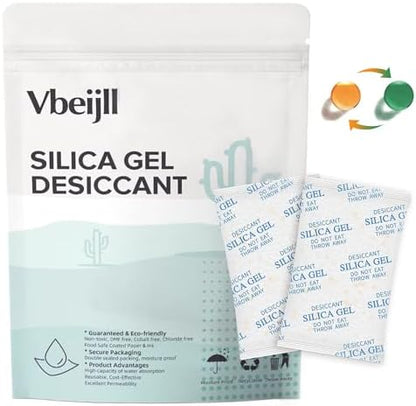 1 Gram (100 Pack) Silica Gel Packets, Desiccant, Moisture Absorbers
