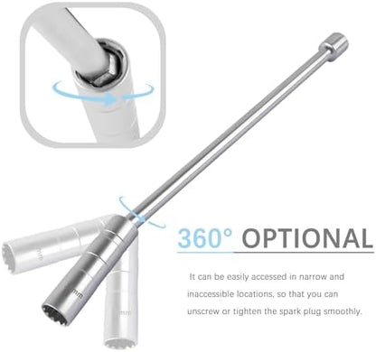 14mm+16mm Extend Spark Plug Socket Compatible with BMW Nissan More Car