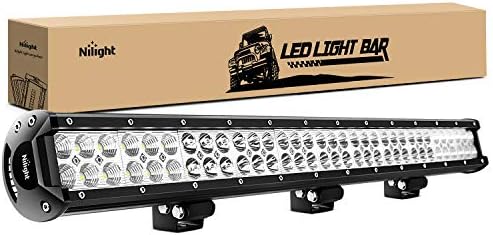 Nilight - 60009C-A 31" 198W Led Light Bar Flood Spot Combo Off Road Work Light Driving Fog Lights for SUV Boat 4x4 Jeep Lamp,2 Years Warranty