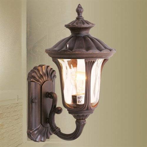 Livex Lighting 7650-58 Oxford 1-Light Wall Lantern, Imperial Bronze