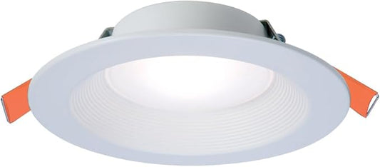 HALO RL 6 in Canless LED Recessed Ceiling Light with Selectable Color Temperature 2700K-5000K Selectable Lumen 900/1200 for Indoor Outdoor Wet Locations Dimmable IC Rated- RL6LS9FSD2W1EWHDM