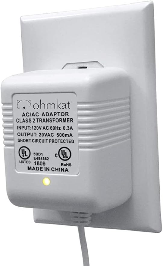 Video Doorbell Power Supply - Compatible with Blink Smart Wi-Fi Video Doorbell - No Existing Wiring Required - Transformer, Adapter, Power Kit & Supply All In One (White)