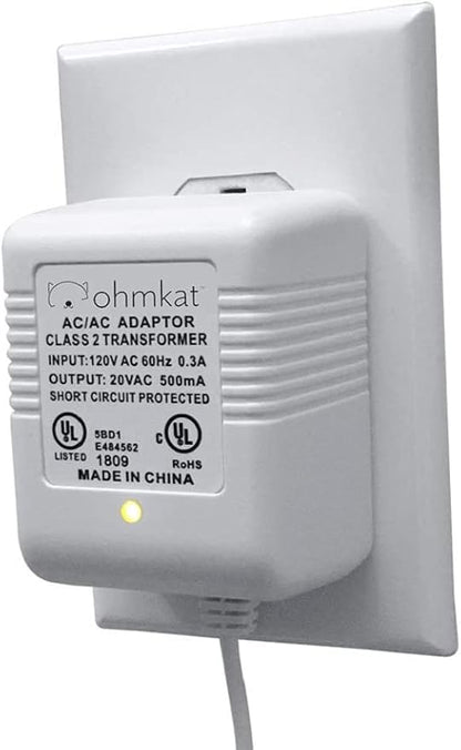 Video Doorbell Power Supply - Compatible with Blink Smart Wi-Fi Video Doorbell - No Existing Wiring Required - Transformer, Adapter, Power Kit & Supply All In One (White)