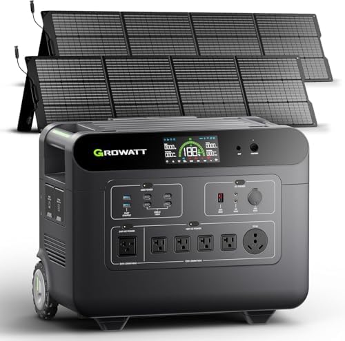 GROWATT HELIOS 3600 Portable Power Station with 400W Solar Panel