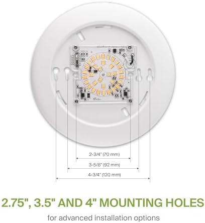 ASD 12 Pack LED Disk Lights 6 Inch, 5CCT Flush Mount Ceiling Light Fixture