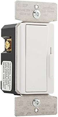 Eaton DFS15P-W Devine 1.5 Amp 120V 3-Speed Slide Fan Control, Ivory Finish