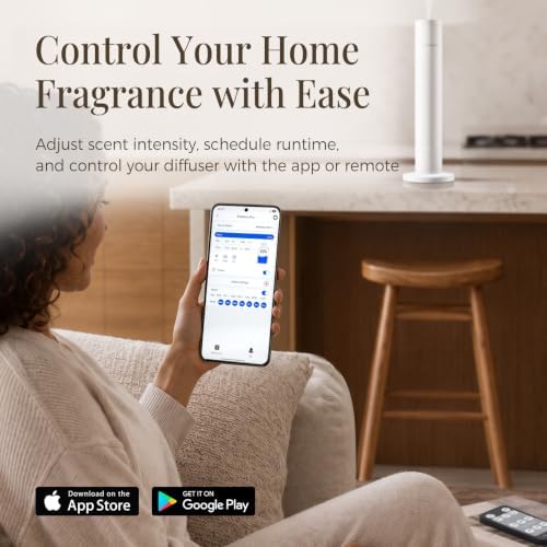 Waterless Essential Oil Diffuser with 5 Oils Starter Kit, Cold Air