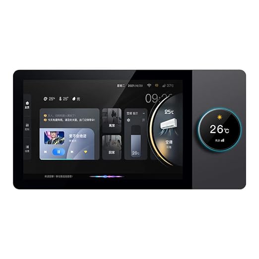 Tuya Smart Home 8-inch Multifunctional Intelligent Control Touch Screen Background Music Host ZigBee Gateway System in-Wall Central Control Panel for Tuya Devices