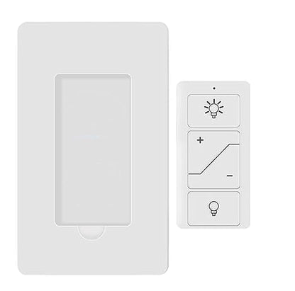 Nexete Light Remote Switch, Dimmer Switch Mini Remote Control (1x Switch no Include Receiver)