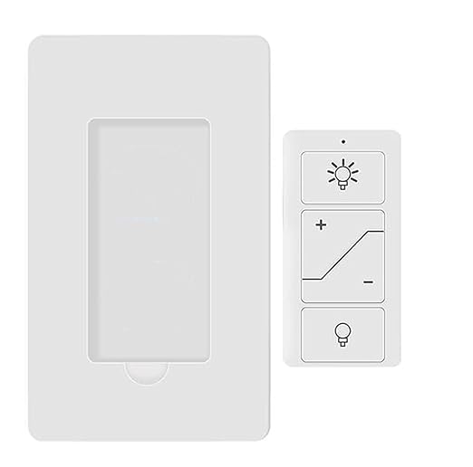 Nexete Light Remote Switch, Dimmer Switch Mini Remote Control (1x Switch no Include Receiver)