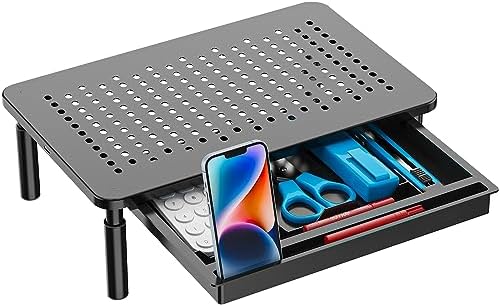 WALI Computer Monitor Stand with Storage