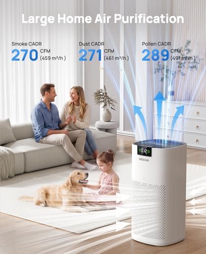 Air Purifiers for Home Large Room Up to 4200 Ft², 289 CADR, 20dB Sleep Mode