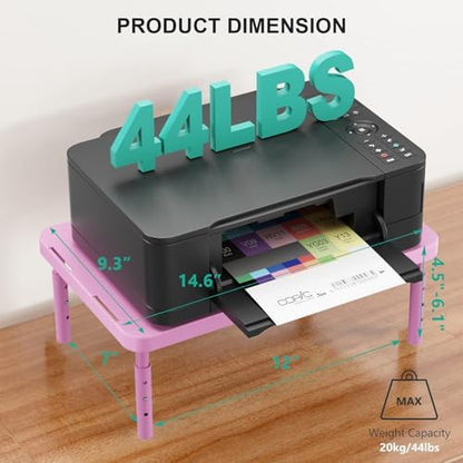 WALI Computer Monitor Stand for Desk, Adjustable Laptop Riser, up to 44 lbs
