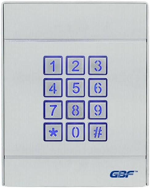 GBF SentryLink Smart Full IP Video Door Station/Smart Video Intercom System for 2-8 Unit Apartment (PL963PM8U-POE & AC401)