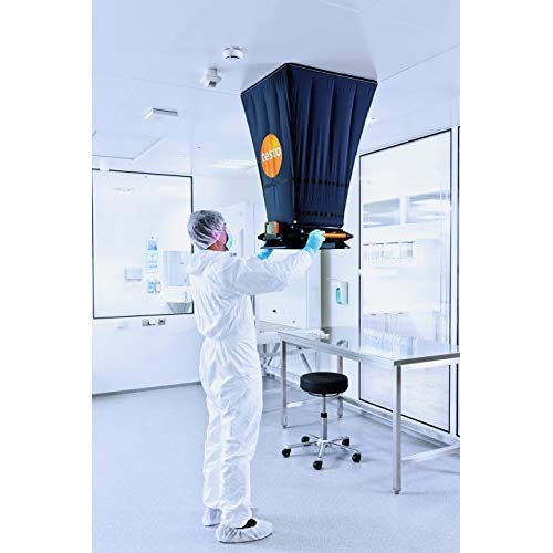 Testo 420 Flow Hood – Airflow Meter HVAC for Air Velocity, Volume Flow, Temperature & Relative Humidity – CFM Meter for Airflow HVAC with Tiltable Display, Bluetooth, and App Compatibility