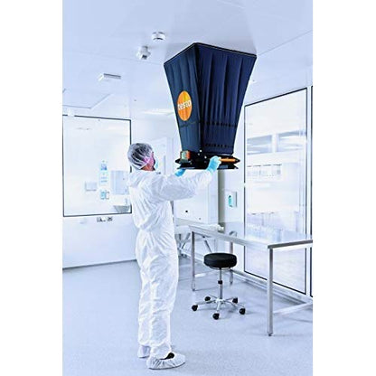 Testo 420 Flow Hood – Airflow Meter HVAC for Air Velocity, Volume Flow, Temperature & Relative Humidity – CFM Meter for Airflow HVAC with Tiltable Display, Bluetooth, and App Compatibility
