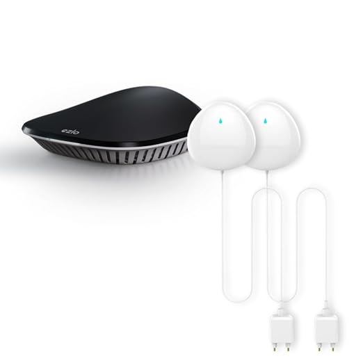 Ezlo Smart Switch Starter Kit | Includes Smart Home Hub + 2 Water Leak Sensors