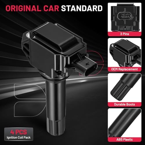 BDFHYK Ignition Coil Packs Compatible with Subaru Forester Impreza BRZ Legacy Outback XV Crosstrek, Compatible with Scion FR-S H4 2.0L 2.5L Coil for UF724 C974 5C1899 COP626 49131 Set of 4