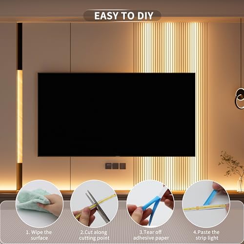 MIWISE COB LED Strip Light 20ft/6.1m,CRI 90+ Warm White 2700K High Lumen Dimmable Super Bright Flexible DC24V LED Tape Light with Controller/Dimmer,for Cabinet Home Office DIY Lighting Projects