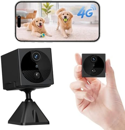4G LTE Cellular Security Camera Wireless, No WiFi needed — Anti-WiFi-Jamming, Outage-Proof, 2K Night Vision, Motion Detection, SIM Pre-installed · $19.99/mo Plan Required — Cabin/RV/Elderly (NOT car)
