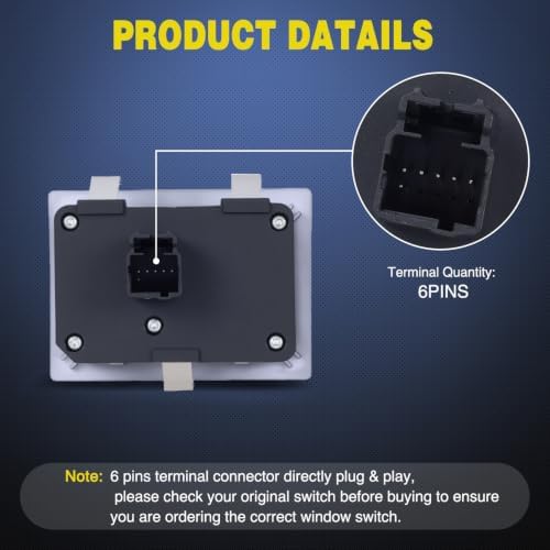 Nilight Headlight Dimmer Switch for 2005-2011 Chrysler 300 Dodge Challenger