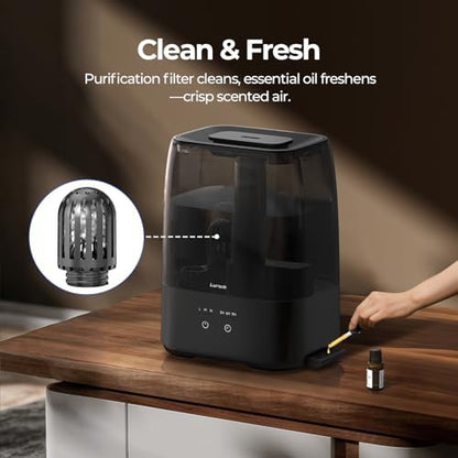 Top Fill Humidifiers for Bedroom, Ultrasonic Cool Mist Humidifiers