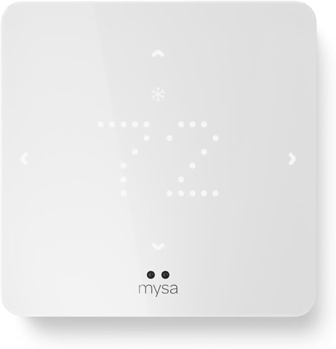 NEW Mysa Smart Thermostat for Heating & Cooling | Programmable WiFi Thermostat | Energy Star Certified | 7-Day Scheduling | Geofencing | Vacation Mode
