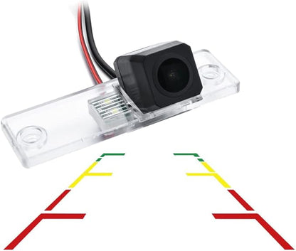 Vlicevrn HD Fisheye Vehicle Car Rear View Camera Night Vision Backup Parking Camera for Toyota 4Runner N210 MK4 / Hilux Surf N210 / SW4 N210 MK4 / Fortuner/Innova (Full Fixed)