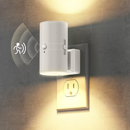 Briignite Motion Sensor Night Light, Motion Activated Plug in Night Lights
