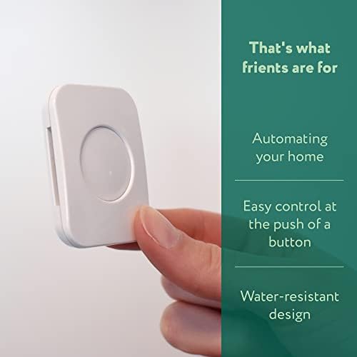 frient Smart Button | Scene Controller | Home Automation | Easy On/Off Switch of Appliances and Automations | Waterproof | Zigbee | Works with SmartThings, Homey, and Home Assistant