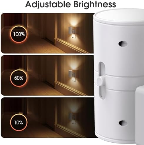 Briignite Night Lights Plug into Wall, Modern LED Night Light Plug in