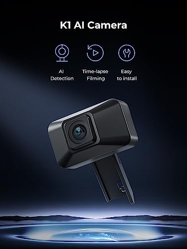 Creality K1 AI Camera, 3D Printer Camera, 1080P HD Quality, AI Detection, Time-Lapse Filming, Support APP Real-time Viewing of Printing and Pop-up Alert, for K1 MAX/SE / K1C