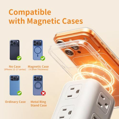 Extension Cord with Multiple Outlets, SMALLRT Power Strip Tower, 10FT Outlet Extender with 12 AC Outlets 4 USB, Power Strip with USB Ports for Home Office Dorm Room,Overload Protection