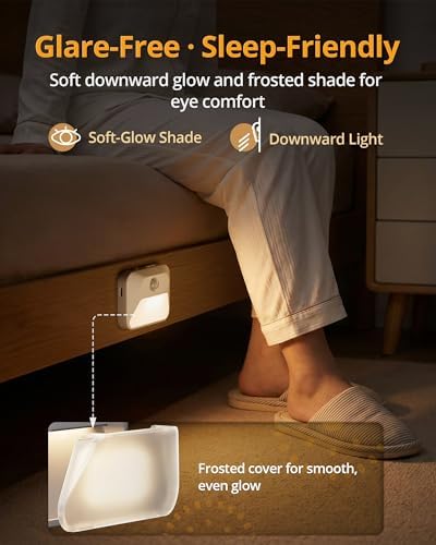 Lyridz Rechargeable Sync Motion Sensor Night Lights, 6 Pack